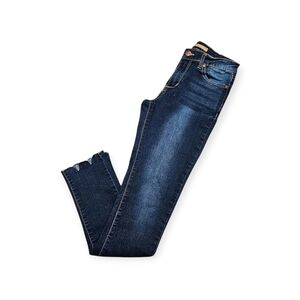 Girls Joe's Jeans Skinny Stretchy Denim Jeans w/ Raw Scalloped Hem, 16